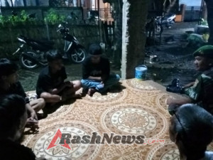Koramil 1628-04/Poto Tano Gelar Patroli Malam, Himbau Masyarakat Tetap Waspada