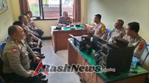 Optimalisasi Tugas di Lapangan, Unit Binmas Polsek Ubud Jalani Anev Bersama Kanit Binmas