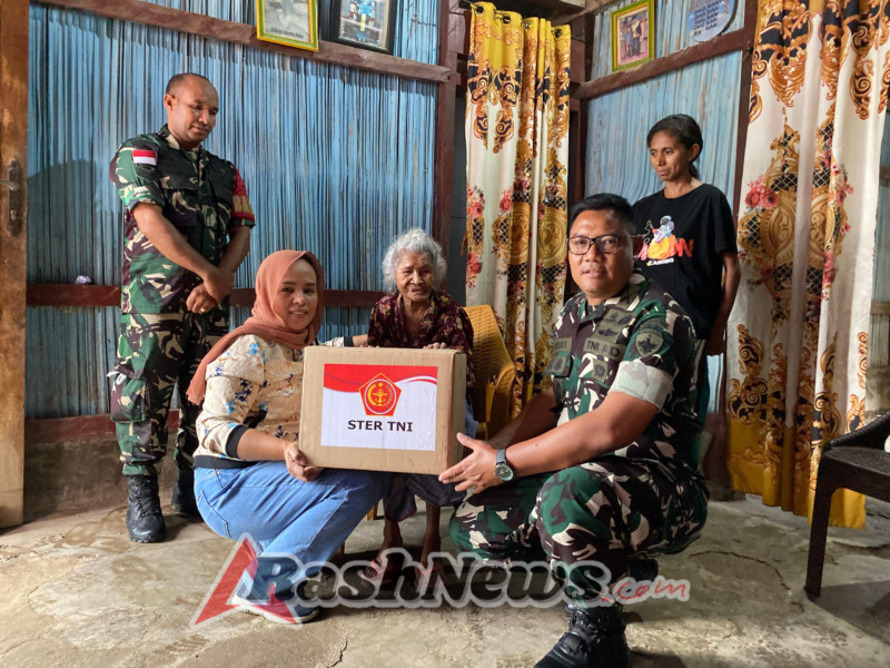 Kepedulian Tanpa Batas, Dandim 1618/TTU Sapa Warga dan Bagikan Sembako di Dua Kecamatan