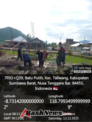 TNI AD Hadir di Tengah Masyarakat, Babinsa Dampingi Pembangunan KDKMP Batu Putih