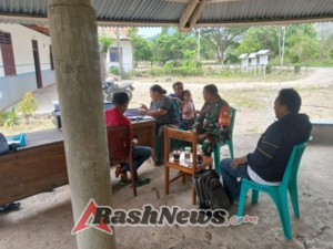 Babinsa 1618-04/Bisel Dorong Pelestarian Nilai Luhur Gotong Royong di Desa Ainiut