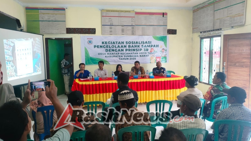 DLH KSB Sosialisasikan Pengelolaan Sampah 3R, Babinsa Mantar Turut Dukung