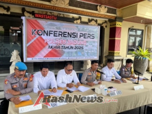 Konferensi Pers Akhir Tahun, Polres Badung Ungkap Capaian Kamtibmas Sepanjang 2025