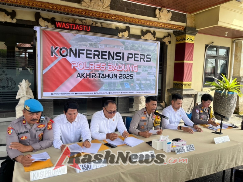 Konferensi Pers Akhir Tahun, Polres Badung Ungkap Capaian Kamtibmas Sepanjang 2025