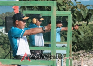 Lomba menembak yang diadakan di Brigif 21/Komodo.