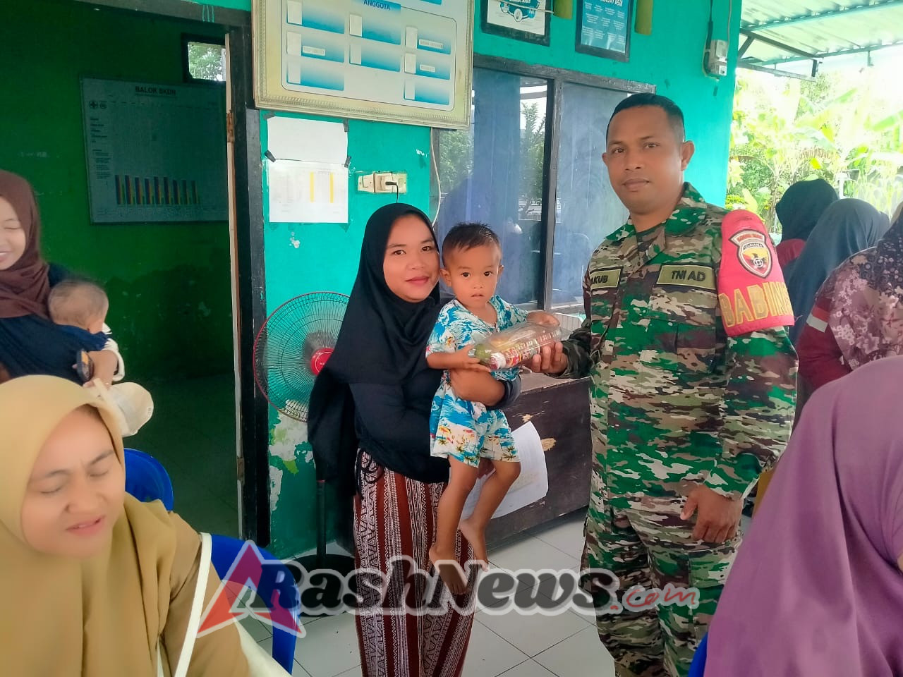 Koramil 1628-05/Jereweh Kawal Program Peningkatan Gizi Ibu dan Balita
