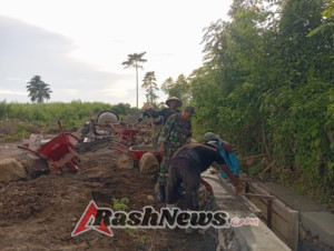 Gotong-Royong Bersama Babinsa, Infrastruktur Pertanian di Dusun Ointala Makin Optimal