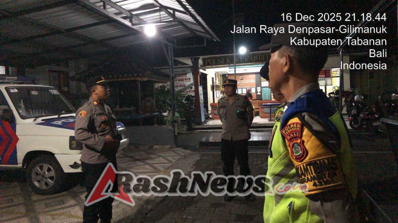 Kapolsek Kerambitan pimpin langsung KRYD dalam rangka Imbangan Ops Cipkon Agung 2025