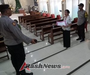 Pastikan Kesiapan Pengamanan Perayaan Natal, Kapolsek Mengwi Sambang ke Gereja