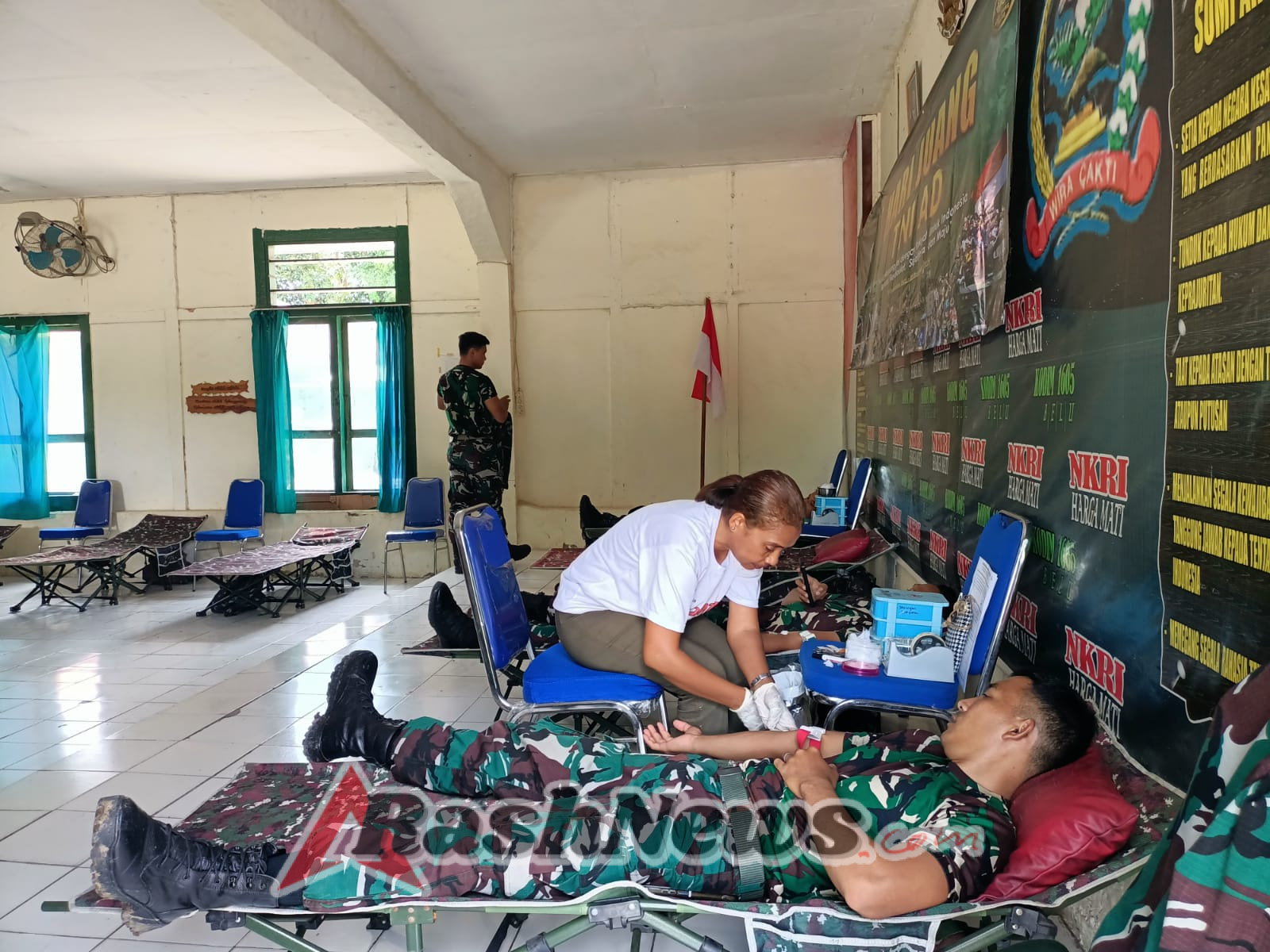 Sambut Hari Juang TNI AD Ke-80 Tahun 2025, Kodim Belu Gelar Baksos Donor Darah