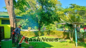 Gotong Royong Prajurit Kodim 1618/TTU, Makodim Kini Tampil Lebih Asri