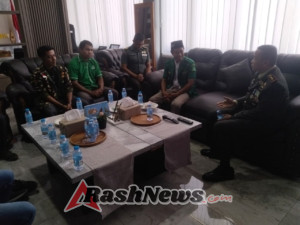 Silaturahmi GP Ansor ke Kodim 1608/Bima Bahas Peran Pemuda dan Keamanan Daerah