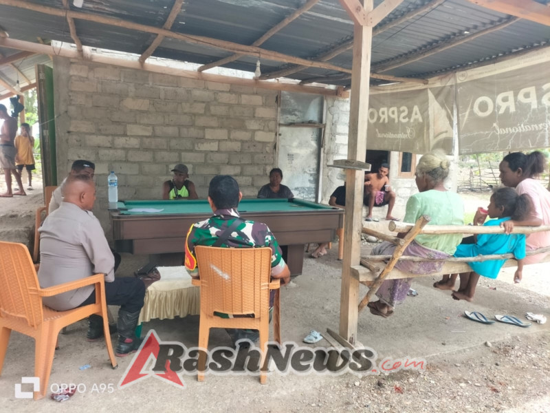 Serka Aries Umbu Turun ke Lapangan, Warga Motadik Sambut Hangat Kehadiran Aparat