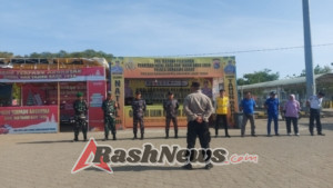 Pengamanan Nataru, Posko Terpadu Pelabuhan Poto Tano Laksanakan Apel Gabungan