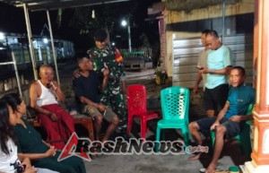 ‎Patroli Malam Koramil Utan, Langkah Tegas Jaga Ketertiban, Lindungi Masyarakat
