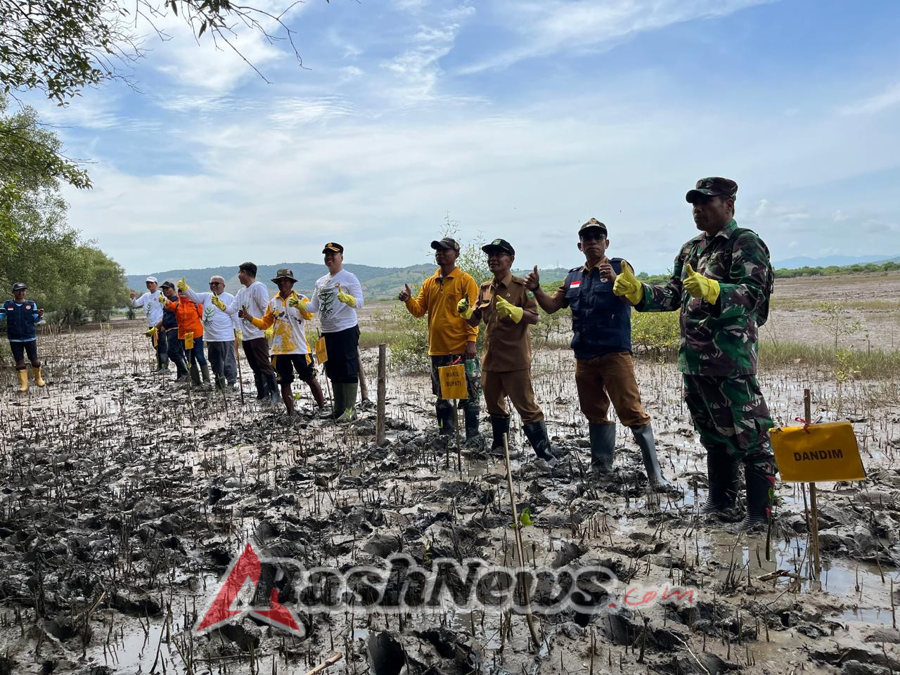 ‎Koramil 1607-12/Moyo Hilir Dukung Gerakan Mangrove untuk Ketahanan Pesisir