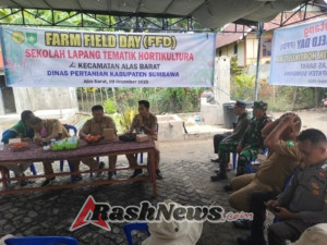TNI Bersinergi dengan Petani: Babinsa Alas Dukung Sosialisasi Rembung Tani di Gelampar