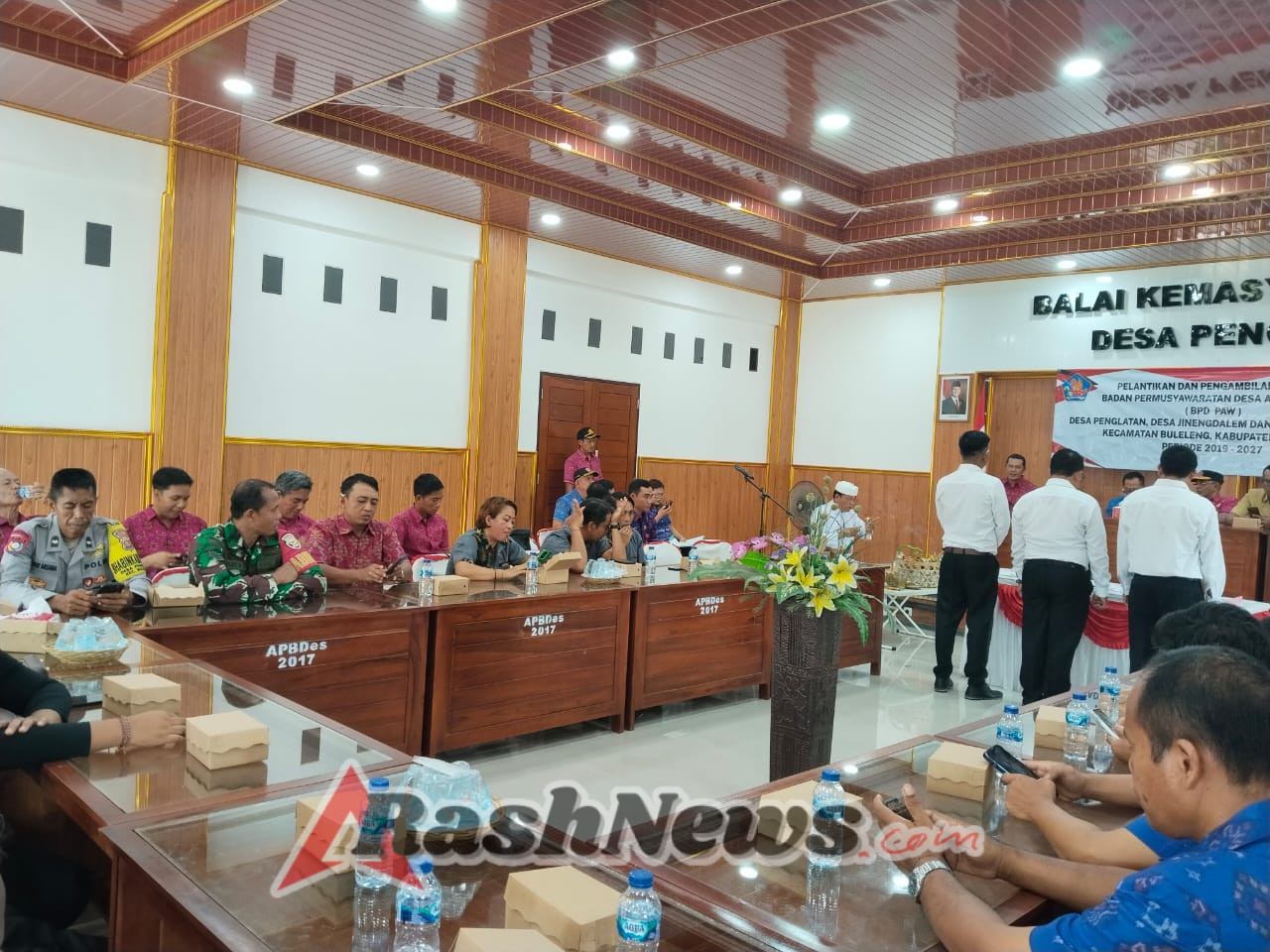 Wujudkan Regenerasi Pemerintahan Desa, Babinsa Dampingi Pelantikan BPD PAW Nagasepaha