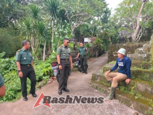 Dandim Klungkung Cek Kondisi Jembatan Bambu Di Dusun Kaleran, Warga Berharap Jembatan Dapat Dibangun Permanen