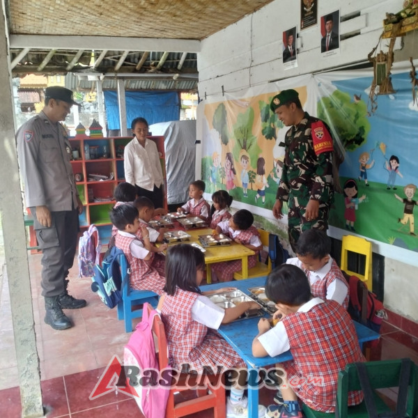 Sinergi Dan Kontribusi TNI Sukseskan MBG, Babinsa Tegak Konsisten Beri Pendampingan