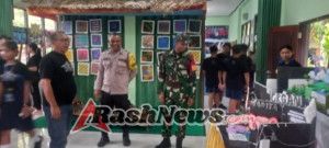 Wujud Sinergi, Babinsa Tamanbali Kawal Kegiatan Jalan Santai SMPN 3 Bangli Berjalan Aman dan Tertib