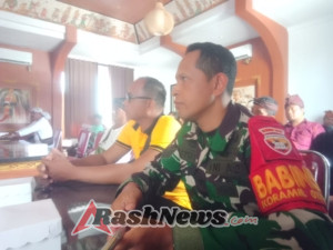 Songsong Upacara Bhumi Sudha, Babinsa Tojan Ikut Serta Rapat Persiapan