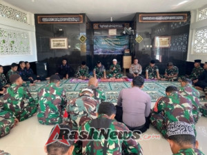 Sinergitas TNI-Polri Terlihat dalam Doa Bersama Hari Juang Kartika di Makodim 1628/SB