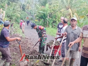 Aksi Heroik Babinsa dan 80 Warga: Gotong Royong Kilat Menangkal Pergerakan Tanah di SD N 3 Pohsanten