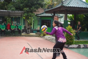 Dandim Klungkung Gelar Lomba Voli Bagi Persit, Tegaskan Komitmen Persit Berdaya Dan Berkarya