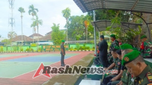 Beri Santi Aji, Dandim Klungkung Gelar jam Komandan