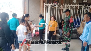 Melalui Posyandu, Babinsa Semarapura Kangin Ajak Warga Peduli Pentingnya Jaga Kesehatan Buah Hati