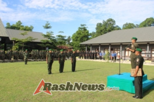 Letkol Arh. Samuel Asdianto Limbongan Pimpin Upacara Hari Juang TNI AD di Lapangan Makodim Bima