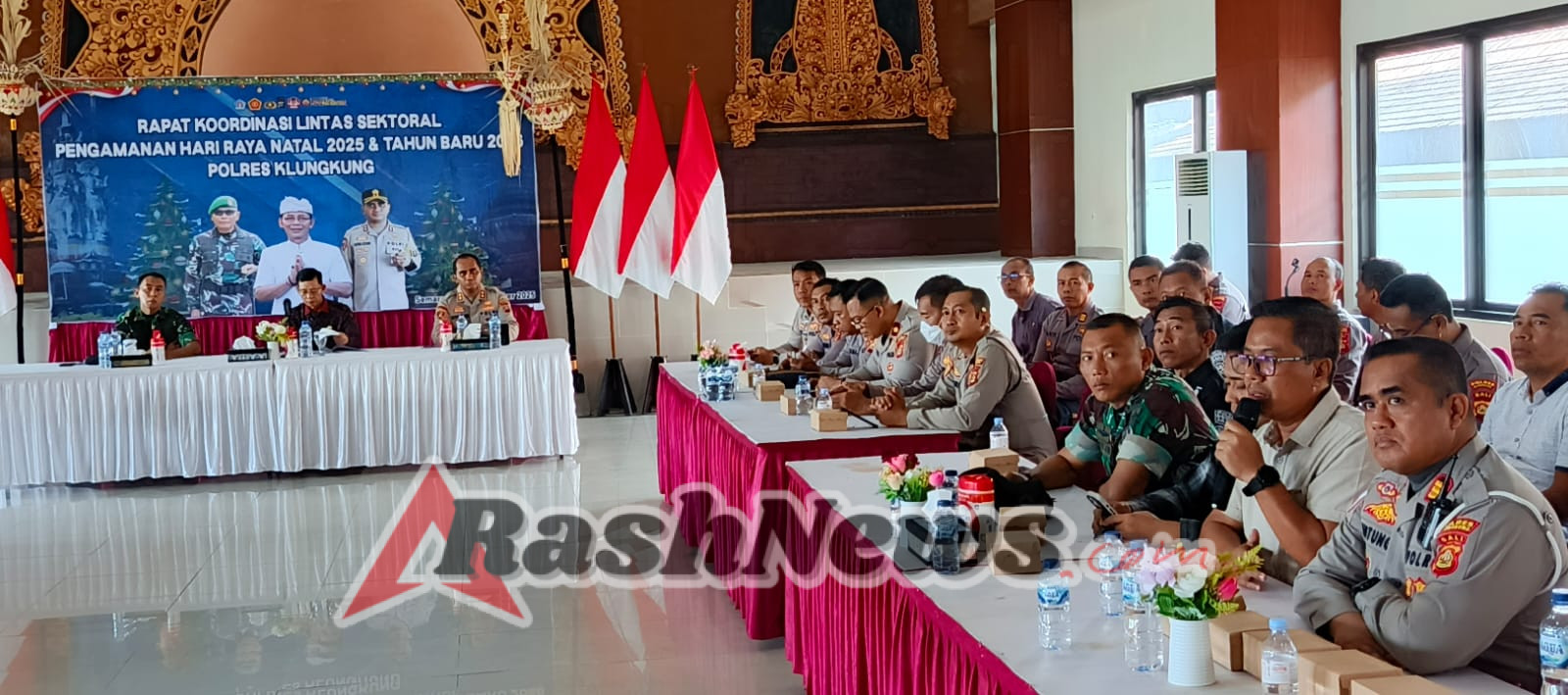 Danramil Nusa Penida Hadiri Rakor Lintas Sektoral, Tegaskan Kodim Klungkung Siap Sukseskan perayaan natal 2025 Dan tahun Baru 2026
