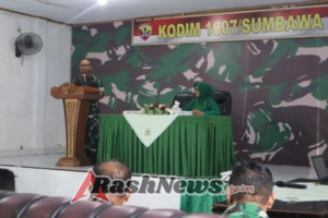 ‎Jam Komandan Jadi Momentum Konsolidasi Moral Prajurit Kodim 1607/Sumbawa