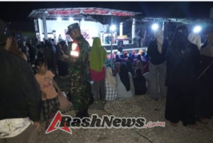 ‎Antisipasi Dini Gangguan Keamanan, Koramil 1607-09/Utan Laksanakan Patroli Rutin Malam