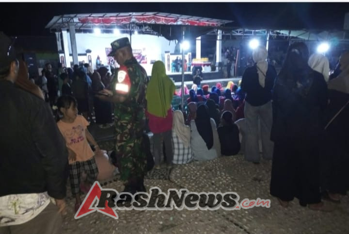 ‎Antisipasi Dini Gangguan Keamanan, Koramil 1607-09/Utan Laksanakan Patroli Rutin Malam