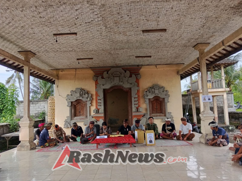 Pemilihan Klian Subak Pau Berjalan Lancar, Babinsa Tihingan Tegaskan Nyoman Kariana Jadi Klian Terpilih