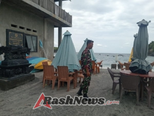 Babinsa Sakti; Beroperasi Kembali Pasca Bencana, Wisatawan Kembali Ramai Kunjungi Crystal Bay