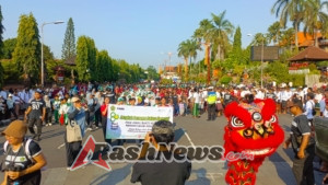 Hadiri Jalan Santai Hari Amal Bakti Ke 80, Dandim Klungkung Tekankan Pentingnya Kerukunan Dan Sinergi Wujudkan Kedamaian