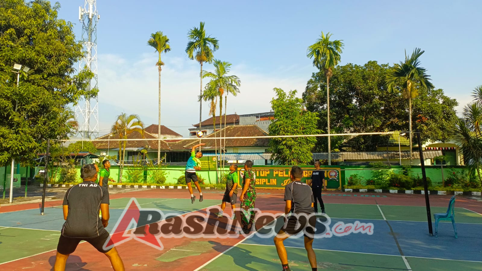 Perkokoh Keharmonisan Dan Optimalisasi Tupoksi, Kodim Klungkung Gelar Olahraga Voli