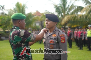 Kodim 1626/Bangli Ikuti Apel Gelar Pasukan Operasi Lilin 2025 di Polres Bangli