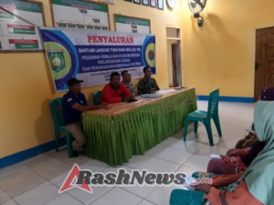 Koramil 1607-06/Lape Lopok Hadir Amankan Penyaluran BLT Dana Desa Hijrah