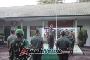 Mayor Kav I Nyoman Arya Jayantara Pimpin Upacara Rutin Hari Senin Kodim Tabanan