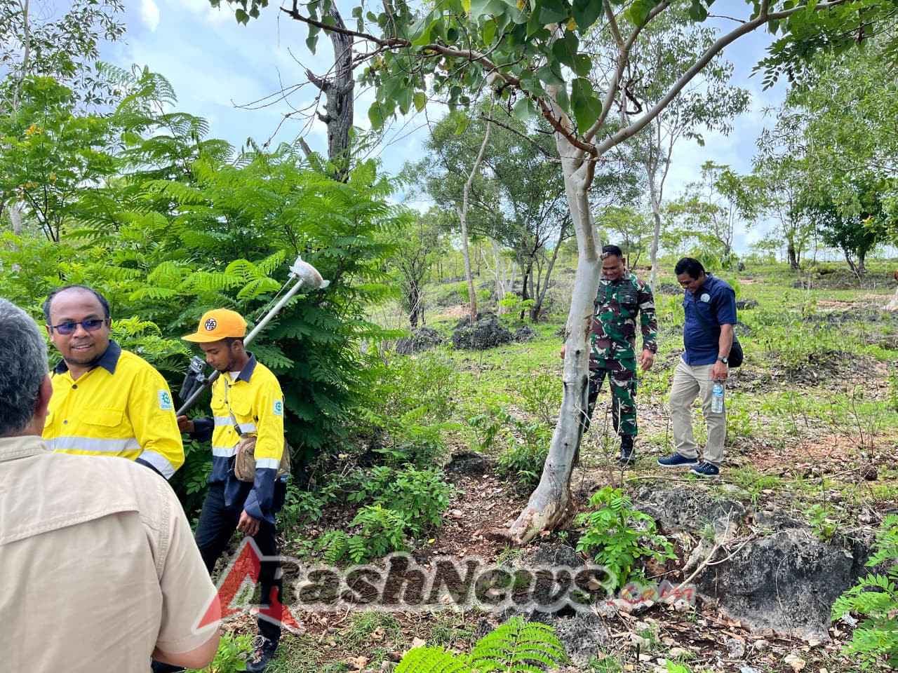 Menuju Pembangunan Yon TP, Kodim 1621/TTS Lakukan Pemetaan Kontur Lahan.