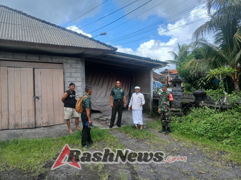 Babinsa Bebalang Bersama Kasdim 1626/Bangli Tinjau dan Lakukan Pengukuran Lahan KDKMP