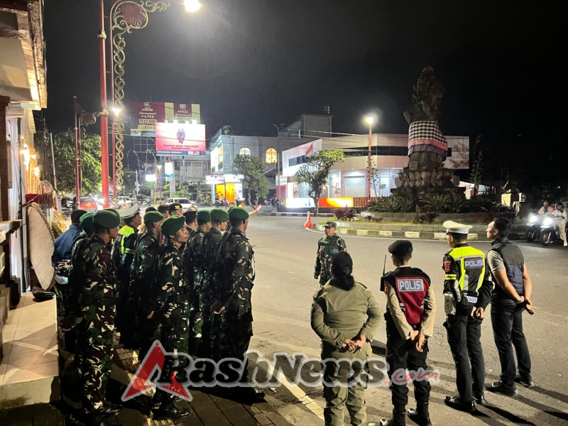Patroli Bersama 3 Pilar Perkuat Harkamtibmas di Wilayah Bangli Menjelang Nataru 2025