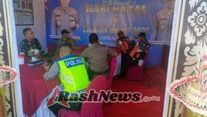 Hadirkan Rasa Aman Dan Nyaman, TNI Polri Gelar Pengamanan Di Posko Terpadu Nataru Goa Lawah