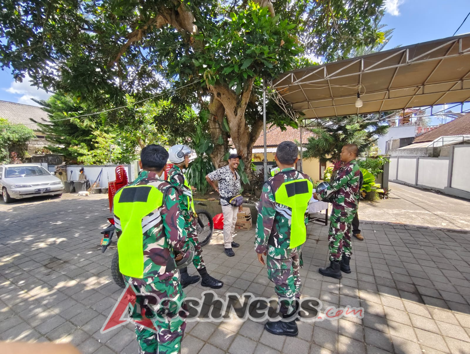 Sasar gereja Dan Titik Strategis, Kodim Klungkung Patroli Bermotor Wujudkan Wilayah Kondusif