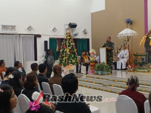 Ibadah Malam Kudus GKPB Pelangi Kasih Tangguwisia Berjalan Aman Berkat Sinergi TNI–Polri dan Pemerintah Daerah