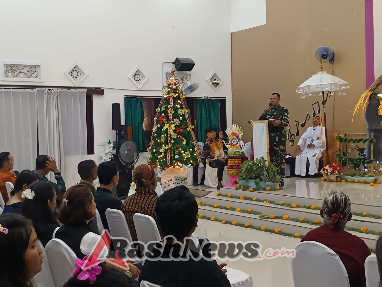 Ibadah Malam Kudus GKPB Pelangi Kasih Tangguwisia Berjalan Aman Berkat Sinergi TNI–Polri dan Pemerintah Daerah